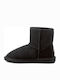 Emu Australia Stinger Suede Women's Ankle Boots with Fur Black