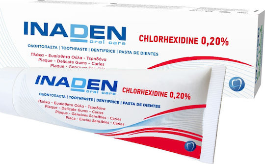 Inaden Chlorhexidine 0.20% Паста за зъби с Хлорхексидин за чувствителни зъби и зъбна плака 75ml