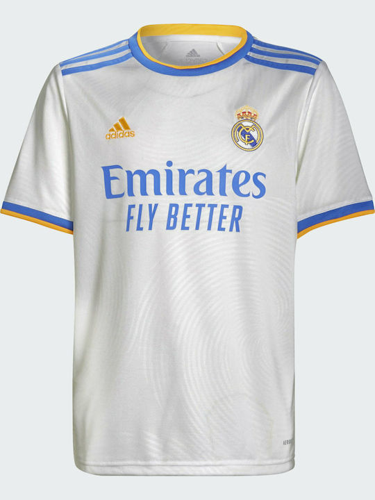 Real Madrid 21/22 Home Tricou Echipament Sportiv de Fotbal Copii