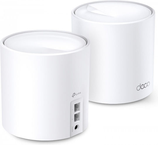 TP-LINK Deco X20 v2 WiFi-Mesh-Netzwerk Zugriffspunkt Wi-Fi 6 Dualband (2,4 & 5 GHz) in Doppelter Bausatz