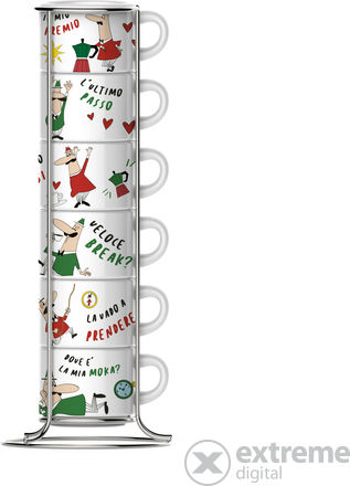 Bialetti Комплект Кафяви Чаши 6 Бройки