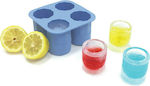 Hendi Silicone Ice Cube Tray Shots 4 Slots Blue 679067