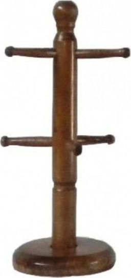 Wooden Mug Stand 14x14x33cm Brown