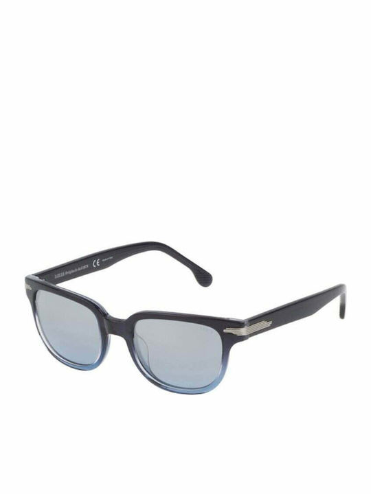Lozza Unisex Γυαλιά Ηλίου με Μπλε Κοκκάλινο Σκελετό και Μαύρο Φακό