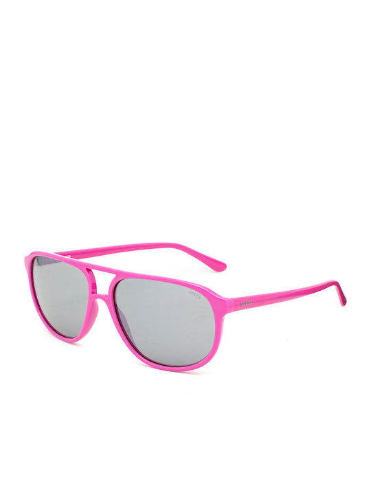 Lozza Unisex Sonnenbrille mit Rosa Kunststoff Gestell und Gray Linse