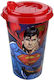 TnS Plastic Cup with Lid Multicolour