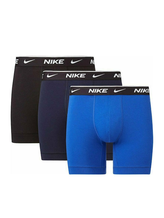 Nike Ανδρικά Μποξεράκια Μπλε 3Pack