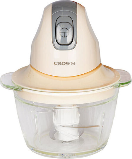 Crown Πολυκόπτης Multi 300W με Δοχείο 1lt Μπεζ