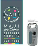 Maui & Sons Prosop de Corp Microfibră Gri 180x90cm.
