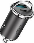 Joyroom Car Charger Gray C-A35 Total Intensity 5A Fast Charging with Ports: 1xUSB 1xType-C