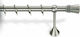 Viobrass Metallisch Vorhangstange 7033 Doppel mit Schiene Φ25mm 300cm Nickel Matte