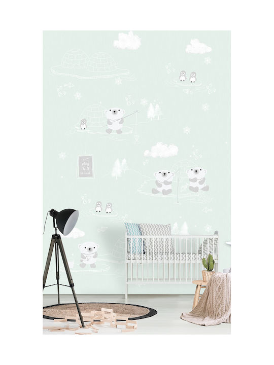 Loukianos Wallpapers Kids Wallpaper Arctic Mint L200xH300cm