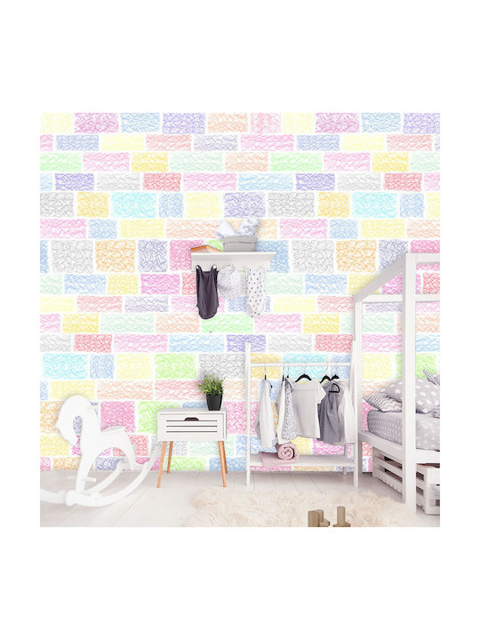 Loukianos Wallpapers Kids Wallpaper Bricks L200xH300εκ.