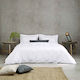 Sprintzio Hotel Bettlaken Weiß King Size 260x280cm Baumwolle und Polyester
