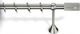 Viobrass Metallisch Vorhangstange Doppel mit Schiene Φ25mm 400cm Nickel Matte