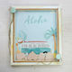 Bellissimo Camper Van Bus Wishes Board Camper Van Menta Made of Wood