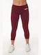 Bodymove Ausbildung Frauen Capri Leggings Burgundisch