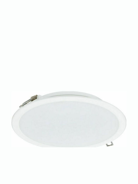 Philips Round Recessed LED Panel 23W with Warm White Light 22.5cm