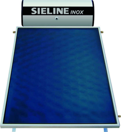 Sieline Inox Ηλιακός Θερμοσίφωνας 120 λίτρων Inox Τριπλής Ενέργειας με 1.95τ.μ. Συλλέκτη