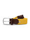 La Boucle Los Angeles Men's Knitted Elastic Belt Yellow