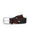 La Boucle New York Men's Knitted Elastic Belt Gray