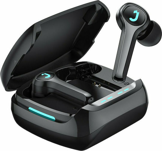 Joyroom TP1 In-ear Bluetooth Handsfree Ακουστικά με Αντοχή στον Ιδρώτα και Θήκη Φόρτισης Μαύρα