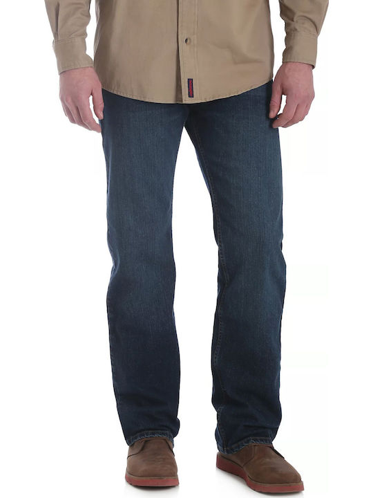 Men's Jeans Pants with Relaxed Straight Fit Navy Blue
