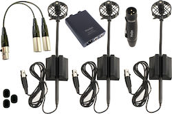 Prodipe Electret XLR Microphone UHF DSP AL21 Pack Shock Mounted/Clip On Mounting Solo