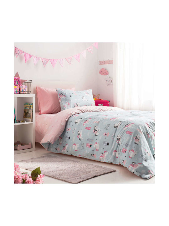 Vesta Home Παιδικό Κουβερλί Μονό Unicorn Πολύχρωμο 160x230εκ.