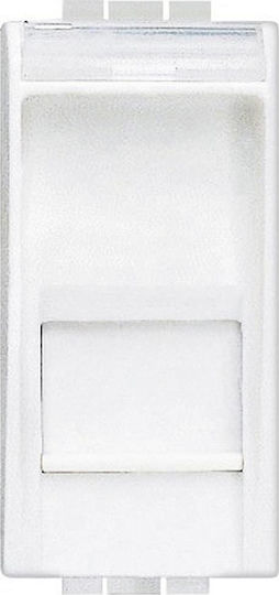 Legrand Living Light Μονή Πρίζα Δικτύου RJ45 χωρίς Πλαίσιο Τύπου Cat6 σε Λευκό Χρώμα N4279C6