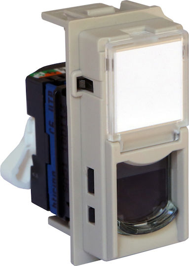 Legrand Living Now Front Single Network Socket RJ45 Cat6 Beige KM4279C6