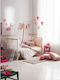 Vesta Home Κουνουπιέρα Κούνιας Cat από Τούλι Ροζ 490x180εκ.