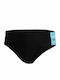 Speedo Boom Logo Splice Kids Swimwear Swim Briefs Black