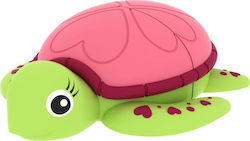 Emtec M335 Animalitos Lady Turtle 16GB USB 2.0 Stick Πολύχρωμο