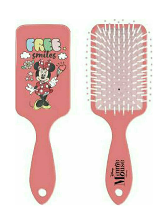 Cerda Kids Hair Brush Minnie Mouse Free Smiles Pink