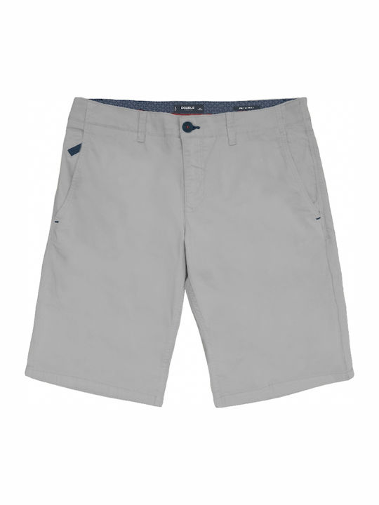 Double Men's Chino Monochrome Shorts Gray