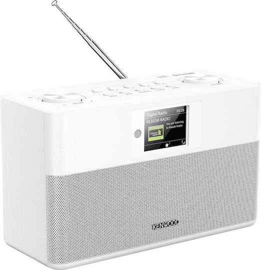 Kenwood CR-ST80DAB Tabletop Radio Electric / Battery DAB+ with Bluetooth White
