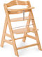 Hauck Alpha+B Baby Highchair with Wooden Frame & Wooden Seat Natural J-H.