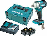 Makita Μπουλονόκλειδο 18V Brushless 1/2" Brushless Cheie de impact 18V 2x5Ah cu Priză 1/2"