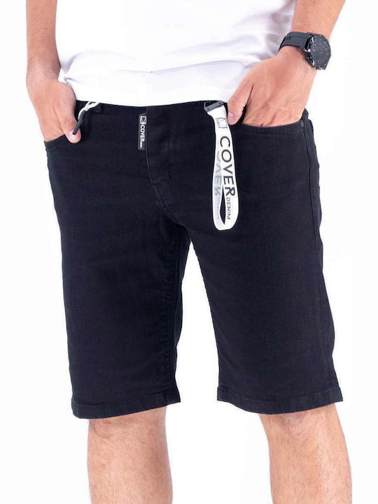 Cover Jeans GV0060 Men's Denim Shorts Black GV0060-00
