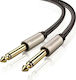 Ugreen Cable 6.3mm male - 6.3mm male 2m Γκρι (10638)