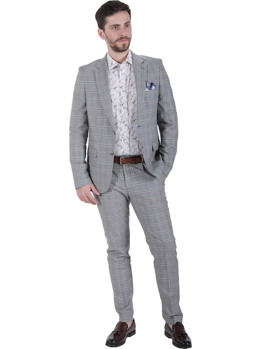 Guardaroba SPG-117/01 Men's Summer Suit Jacket Slim Fit Gray