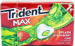 Trident Chewing gum Max with Splash Φράουλα / Λάιμ Flavour Sugar Free 22gr