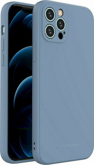 Wozinsky Color Umschlag Rückseite Silikon Blau (iPhone 12 / 12 Pro)