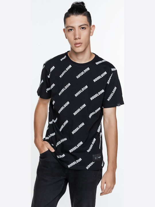 HoodLoom Men's Short Sleeve T-shirt Black