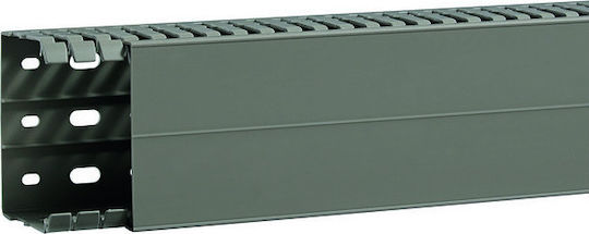 Hager Tehalit BA7A Kabelkanal mit gelochtem Ständer aus Kunststoff 80x60mm Gray 2m