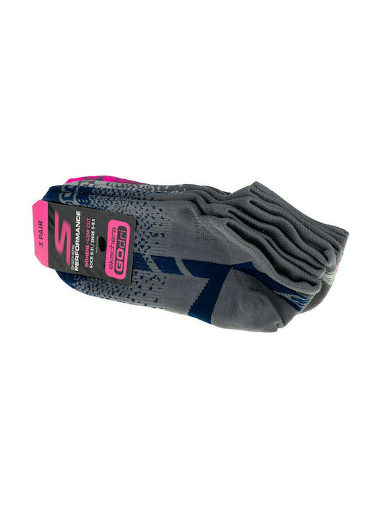 Skechers S106751 Women's Socks Multicolour 3Pack S106751-DKGY