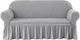 Elastic Cover for Three Seater Sofa Light Gray 1pcs
