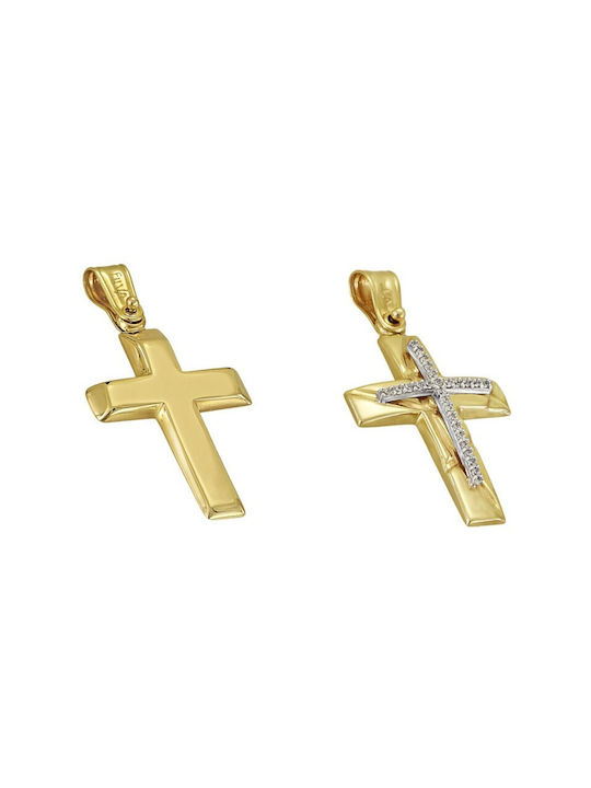 Gold cross ST26738G 9 Carat gold cross