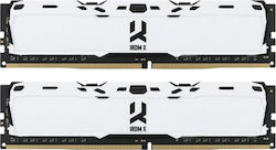 GoodRAM IRDM X 16GB DDR4 RAM με 2 Modules (2x8GB) και Ταχύτητα 3200 για Desktop